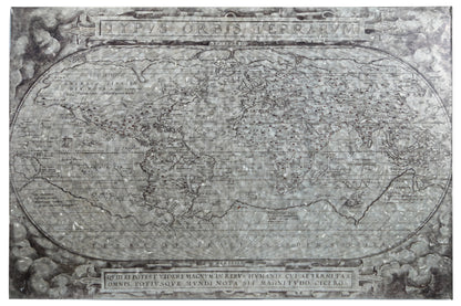 Metal Rectangle Wall Art  Printed Painted Finish-23.75"H