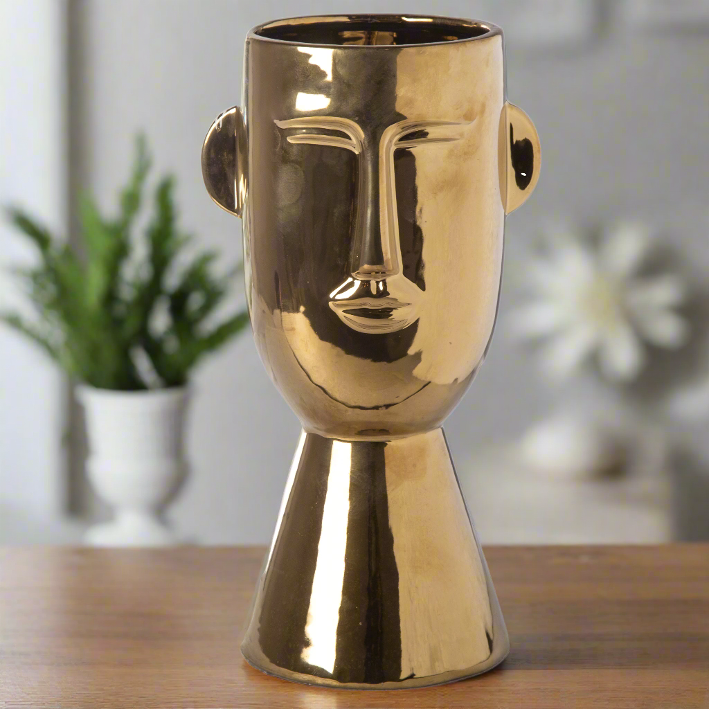 Monari Head Pot with Flared Base (Set of 2)