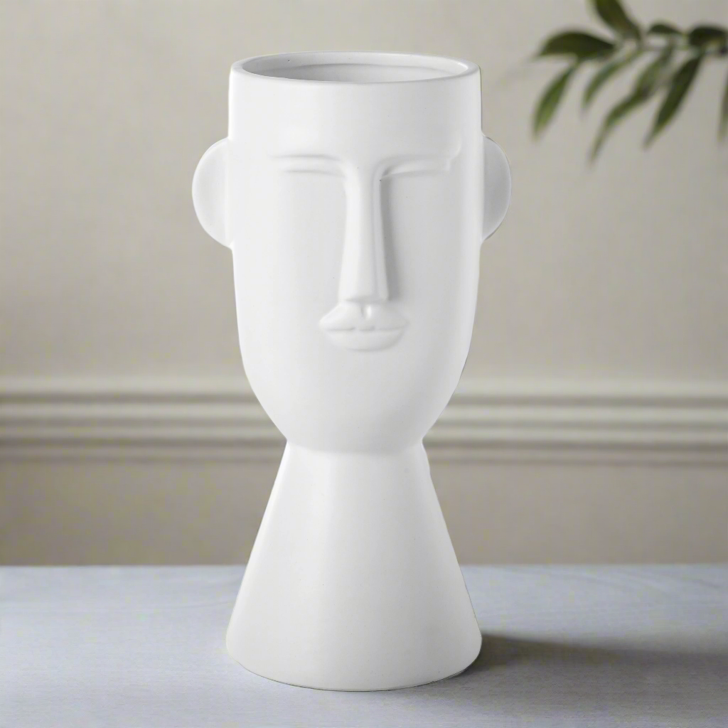 Monari Head Pot with Flared Base (Set of 2)