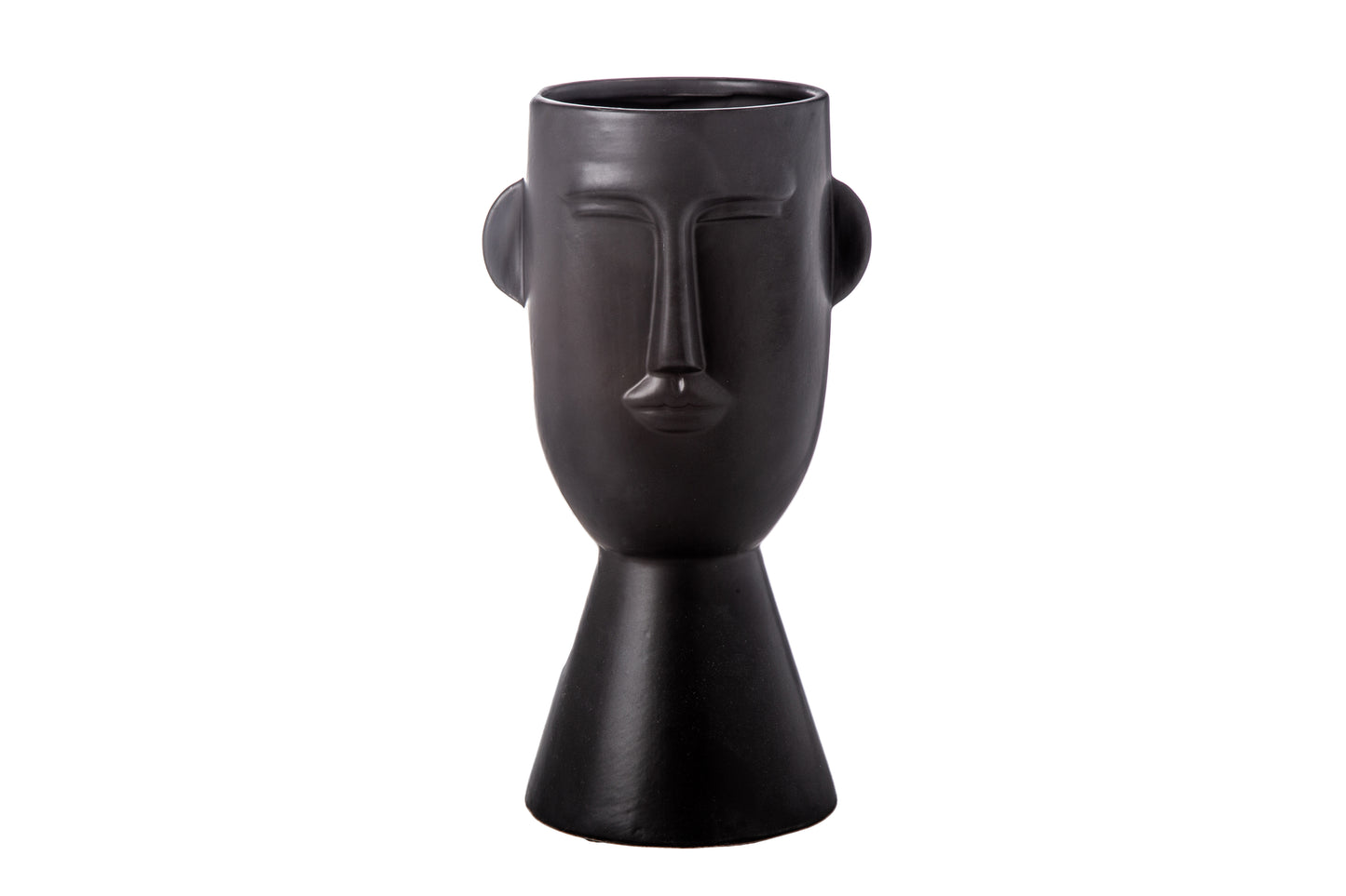 Ceramic Head Pot Gloss Finish