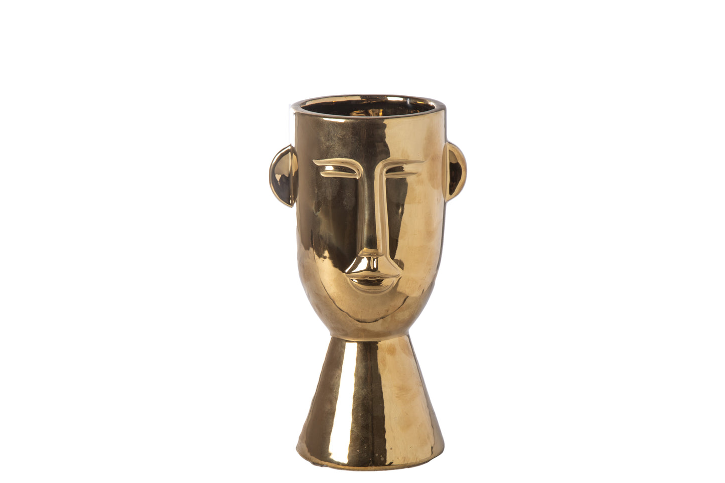 Ceramic Head Pot Gloss Finish