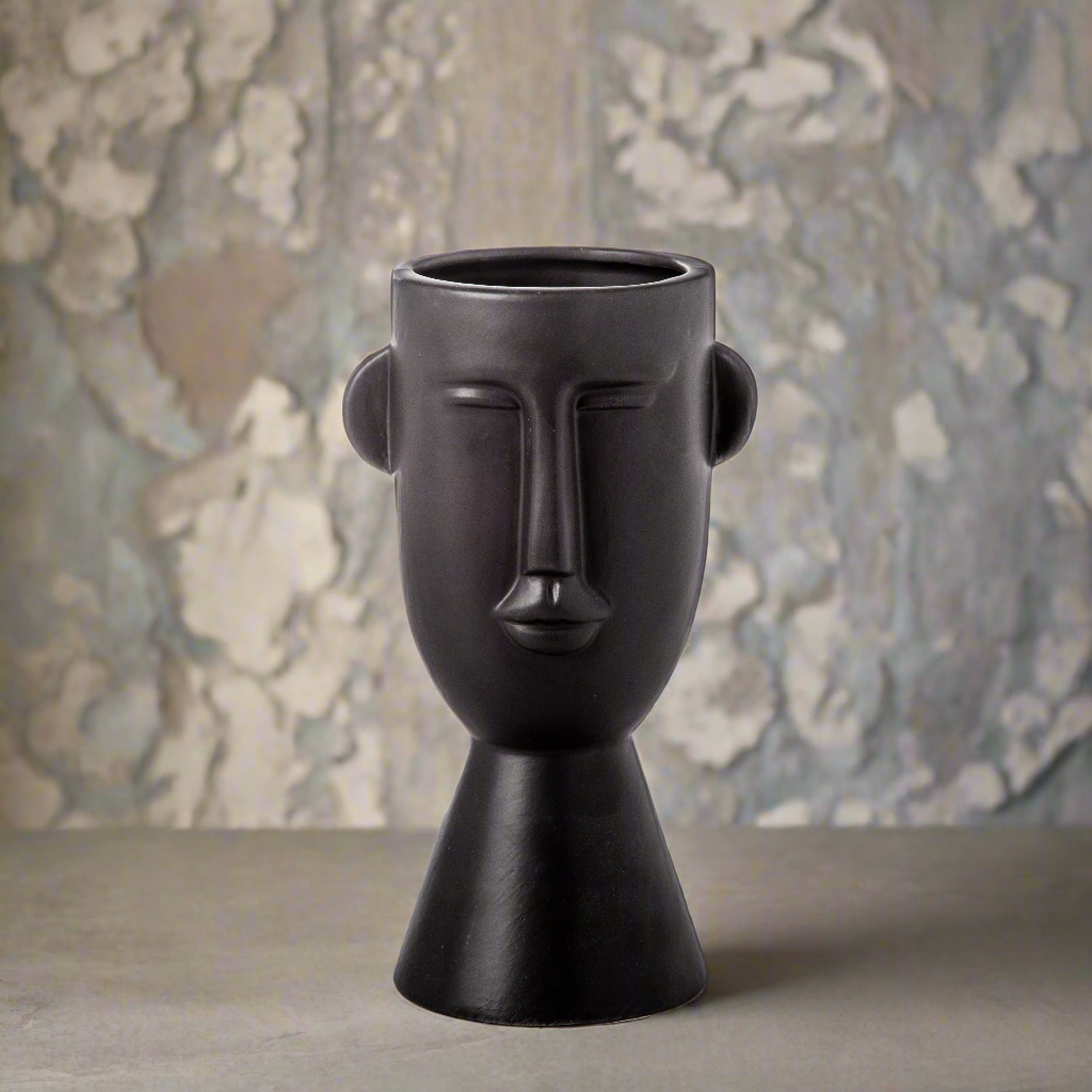 Monari Head Pot with Flared Base (Set of 2)