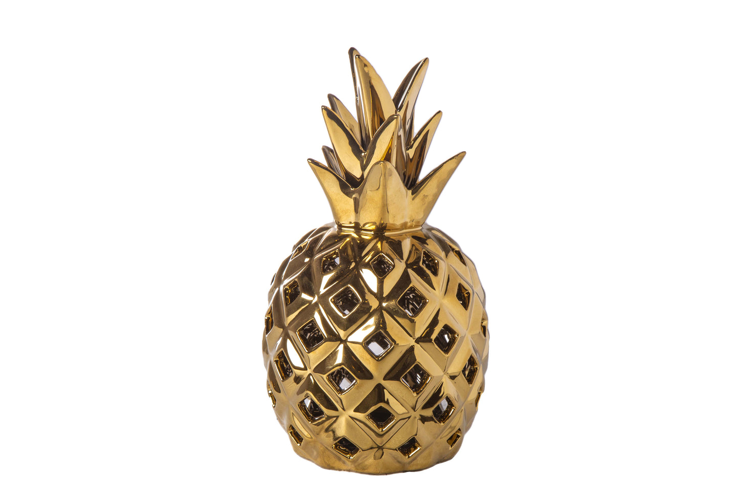 Ceramic Pineapple Figurine Gloss Finish