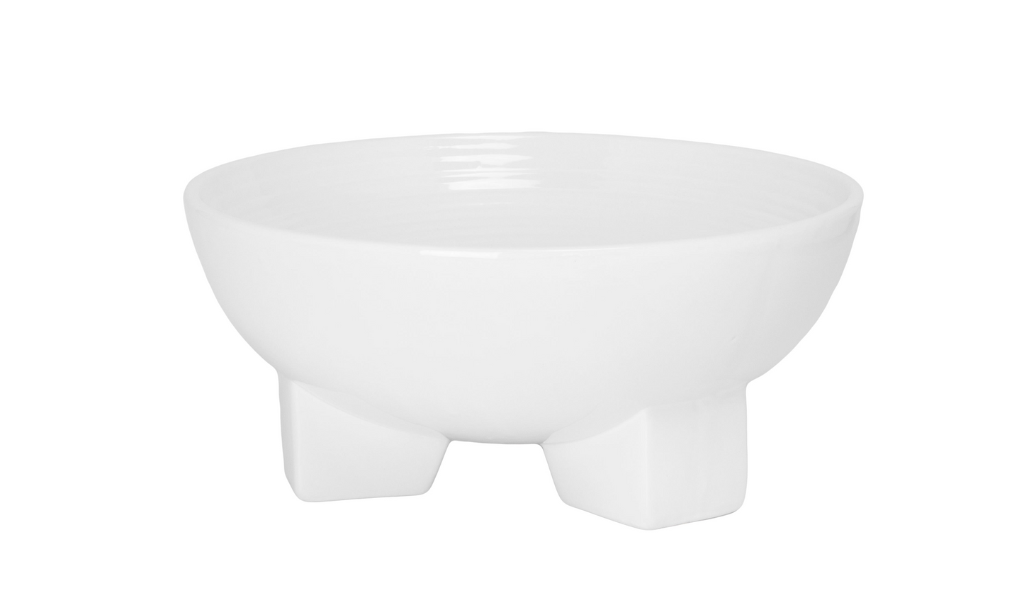 Glacera White Ceramic Bowl