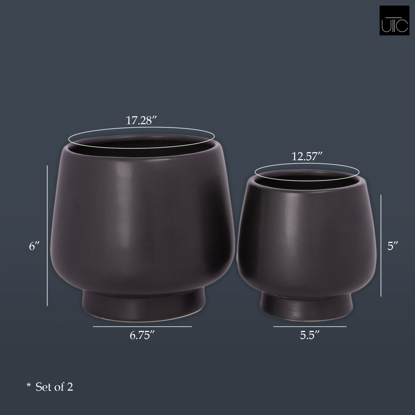 Ceramic Round Pot Matte Finish