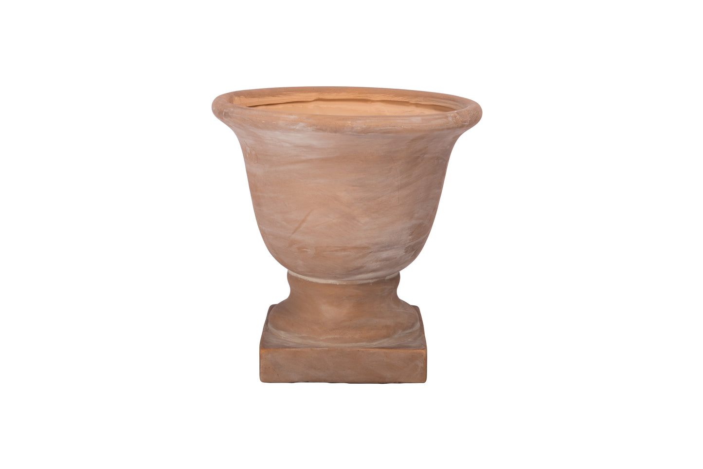 Terracotta Round Urn LG Distressed Cement