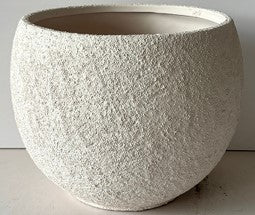 Caelan Stucco Terracotta Sphere Planter (Set of 2)