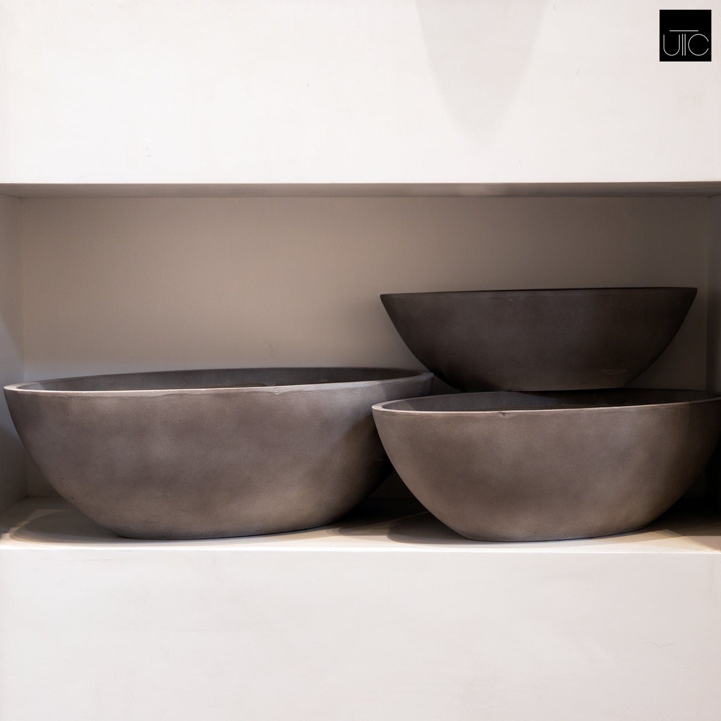 Boat Shape Planter Set of Three Finish-9.00"H