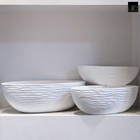 Boat Shape Planter Set of Three Finish-9.00"H