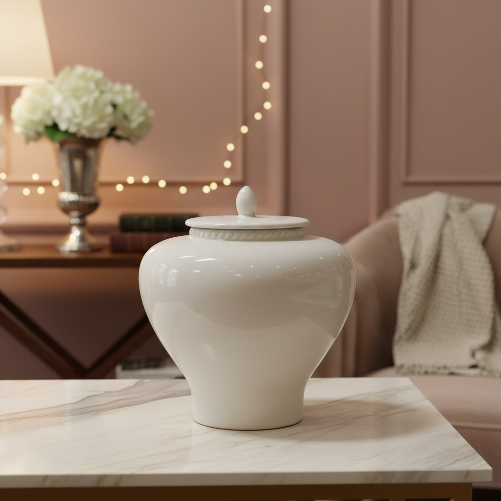 Diona Ceramic Chinoiserie Ginger Temple Jar