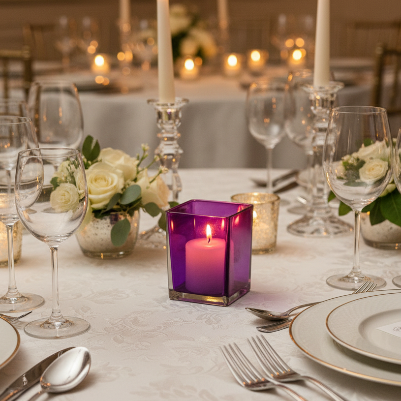 Lizze Clear Glass Cube Vase