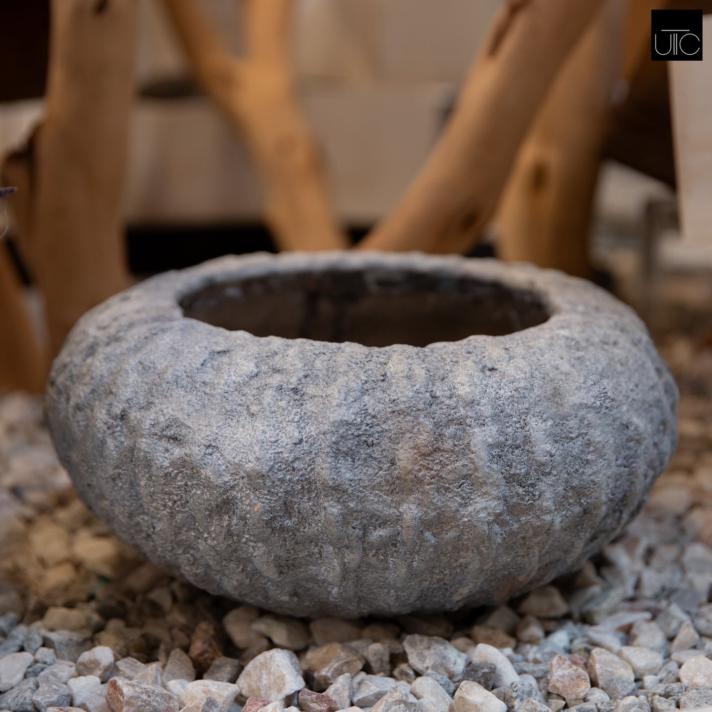 Rhastin Fiberglass Bowl Planter
