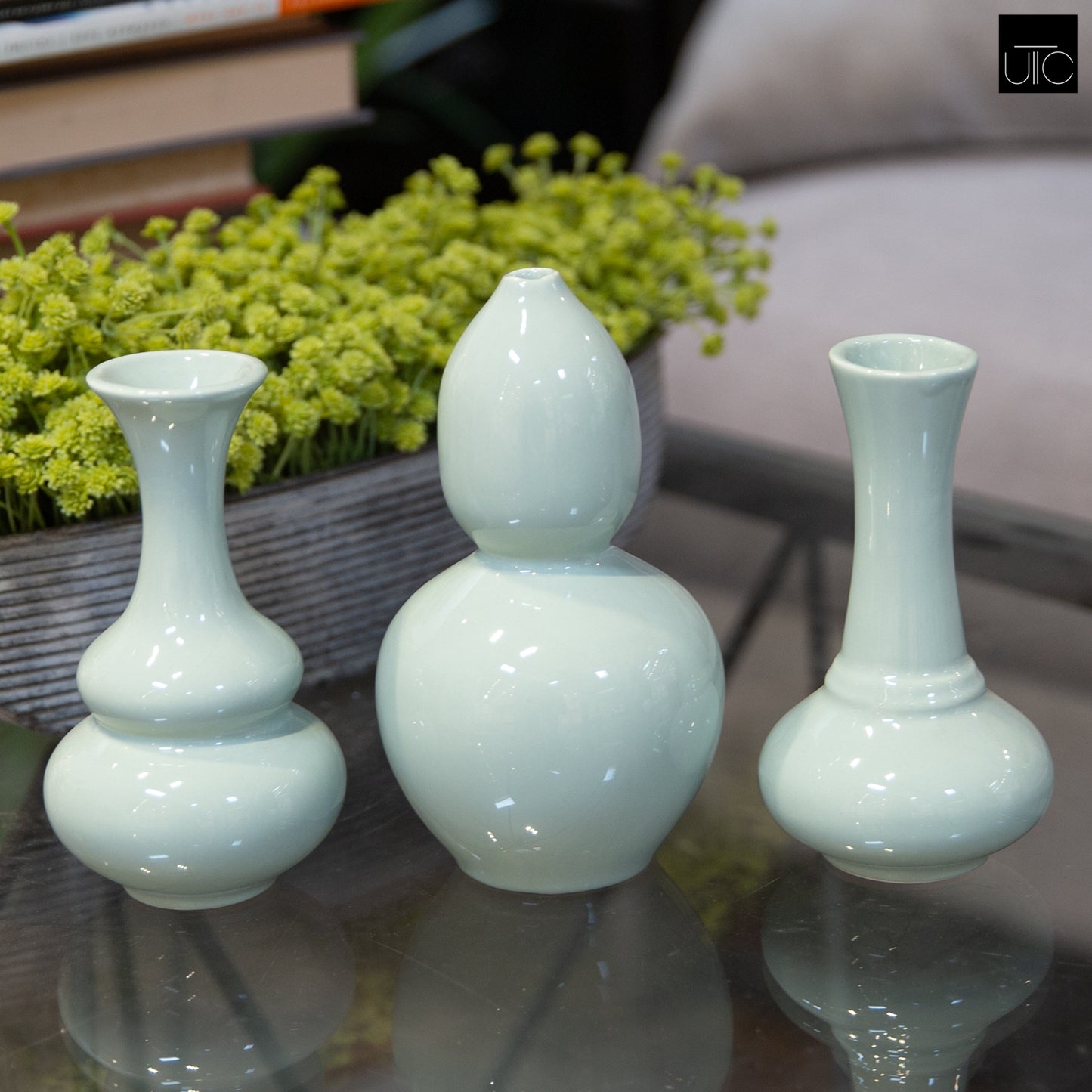 Norren Trumpet Mouth Ceramic Vases (Set of 3)