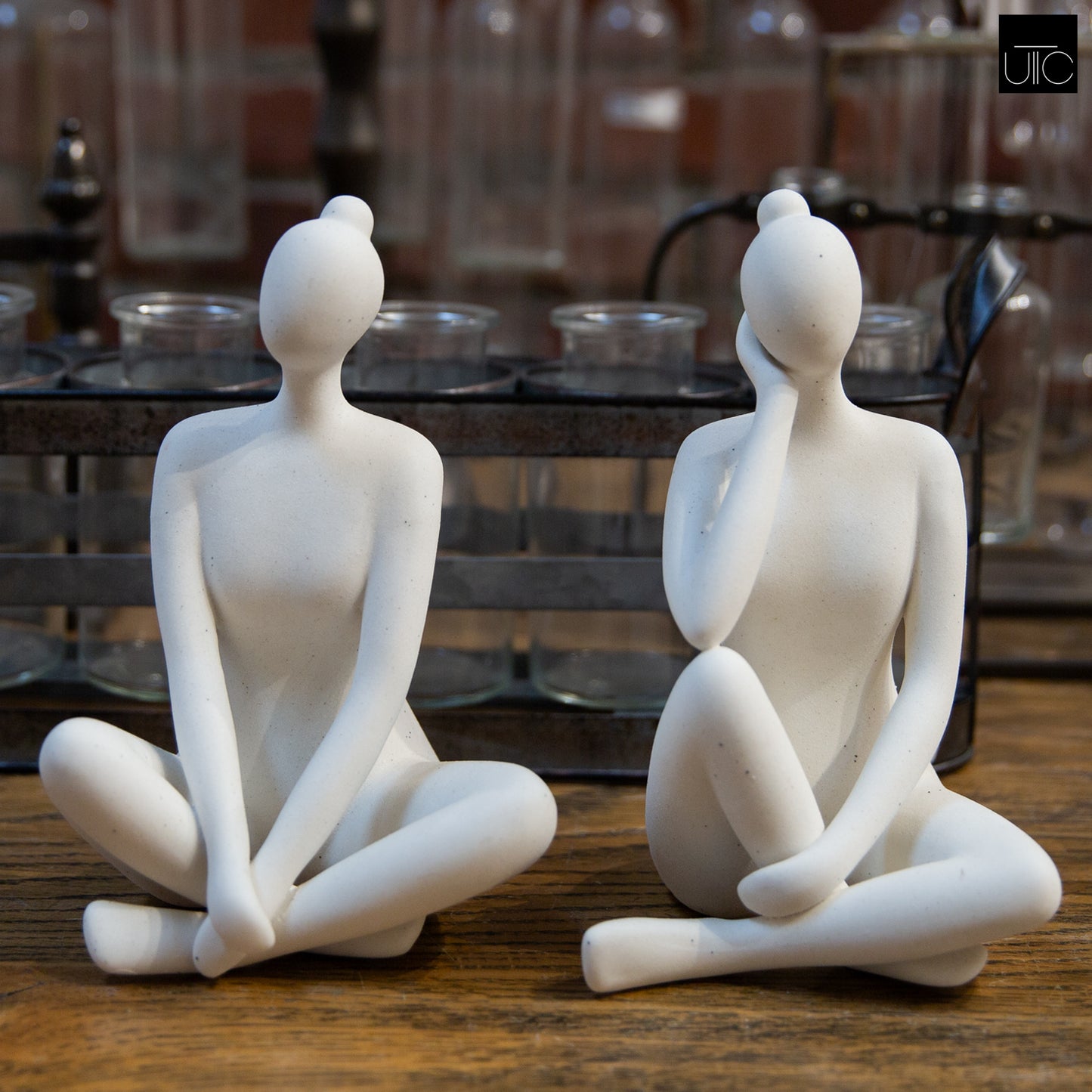 Ceramic Lady Figure White-8.00"H -68