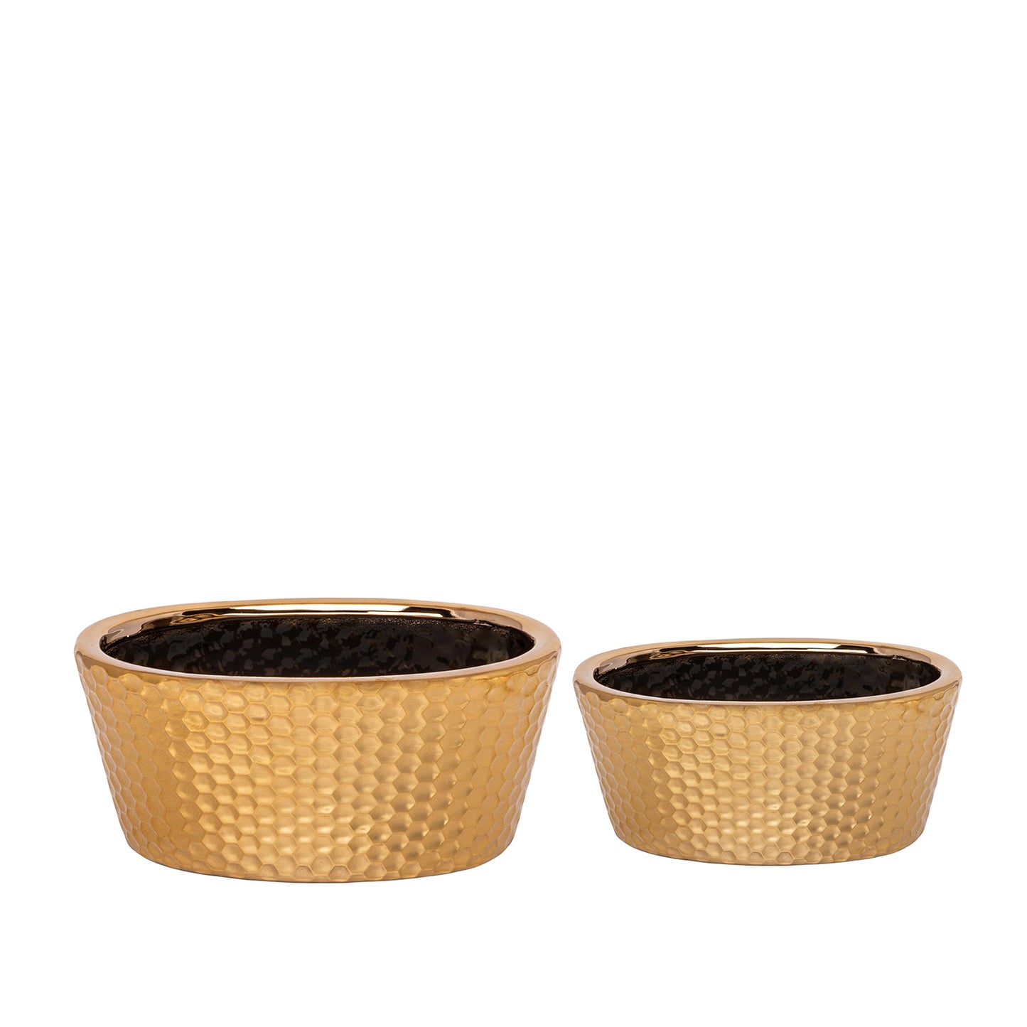 Halora Honeycomb Oval Planter Set (Set of 2)