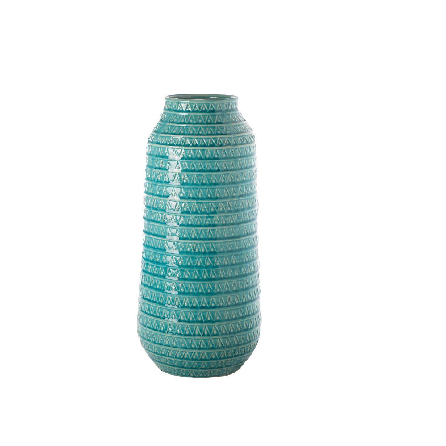 Ivare Layered Tribal Pattern Ceramic Vase