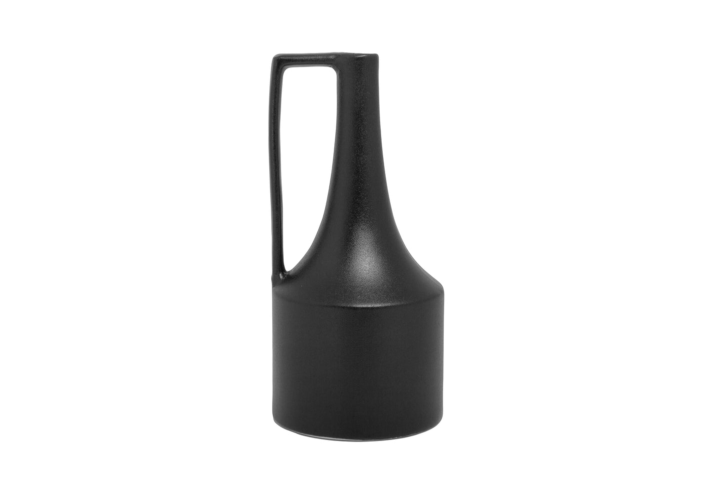 Ceramic Round Trumpet Vase Matte Finish
