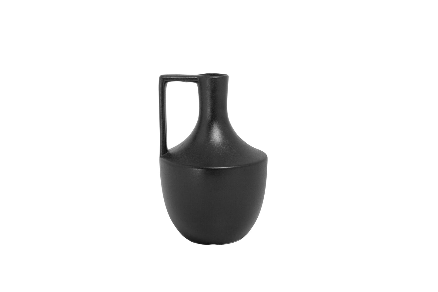 Ceramic Round Bottle Vase Matte Finish-10.00"H