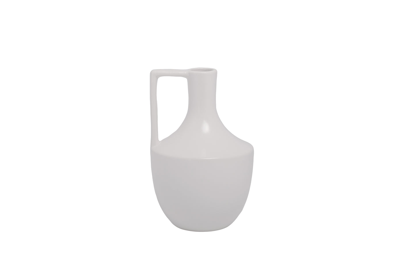 Ceramic Round Bottle Vase Matte Finish-10.00"H