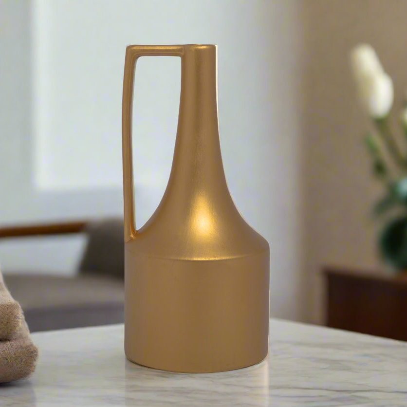 Nox Trumpet Ceramic Vase with Handles