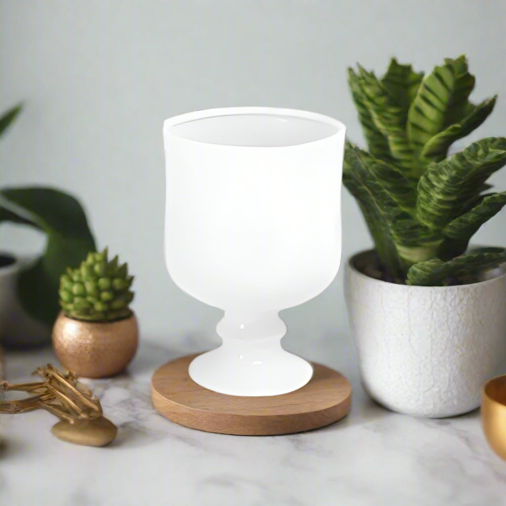 Linden Gloss White Vase