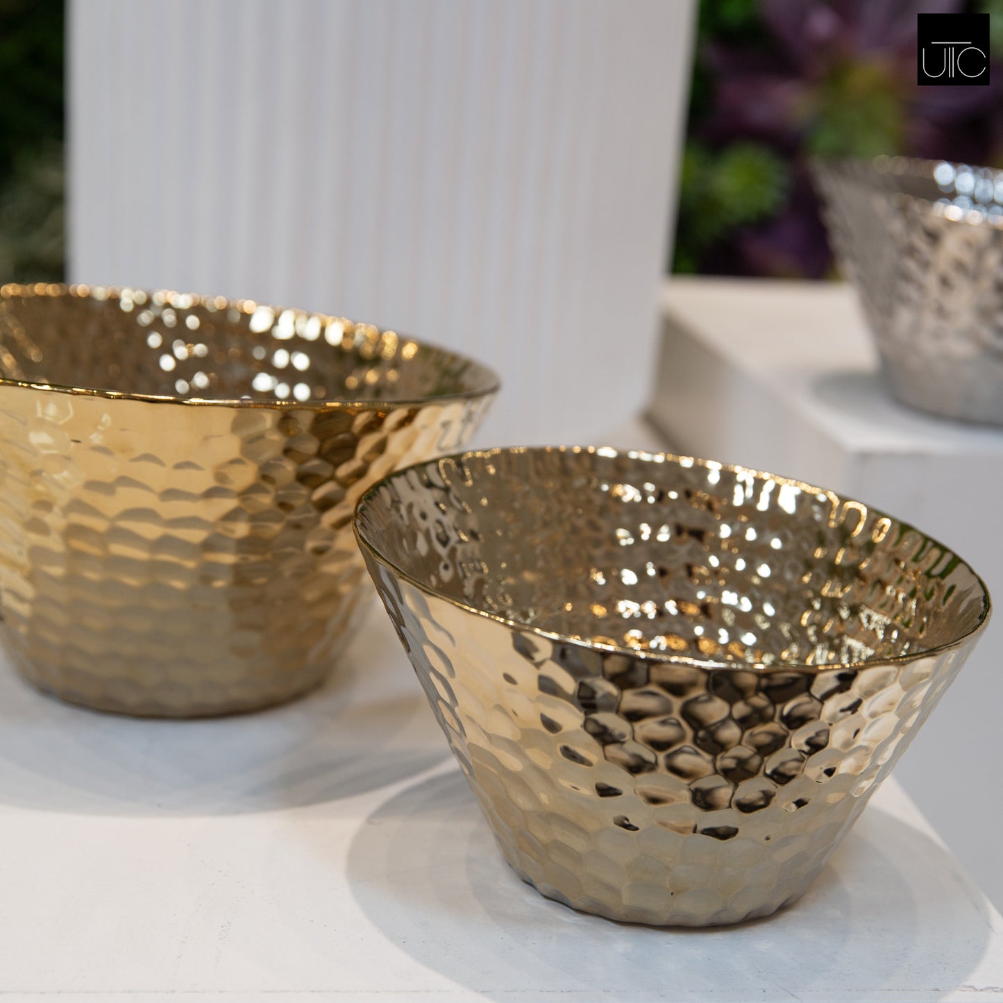 Porcelain Bowl Polished Chrome Finish-6"H