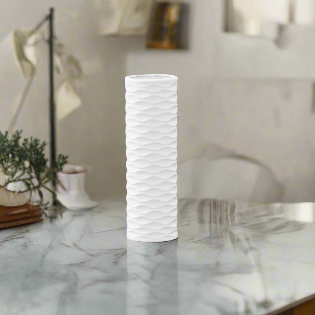 Cerava Ceramic Round Cylindrical Vase