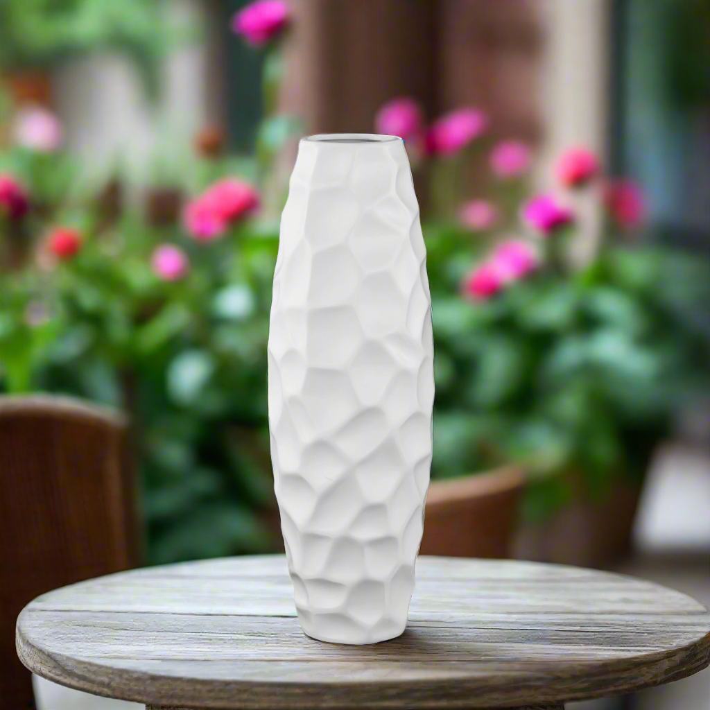 Elowen Ceramic Bellied Wave Vase