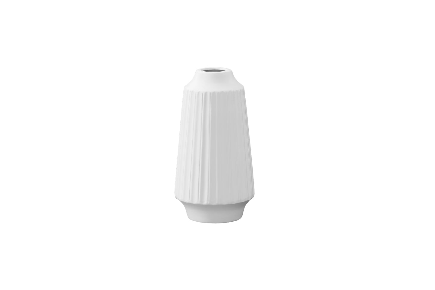 Ceramic Vase Matte Finish White