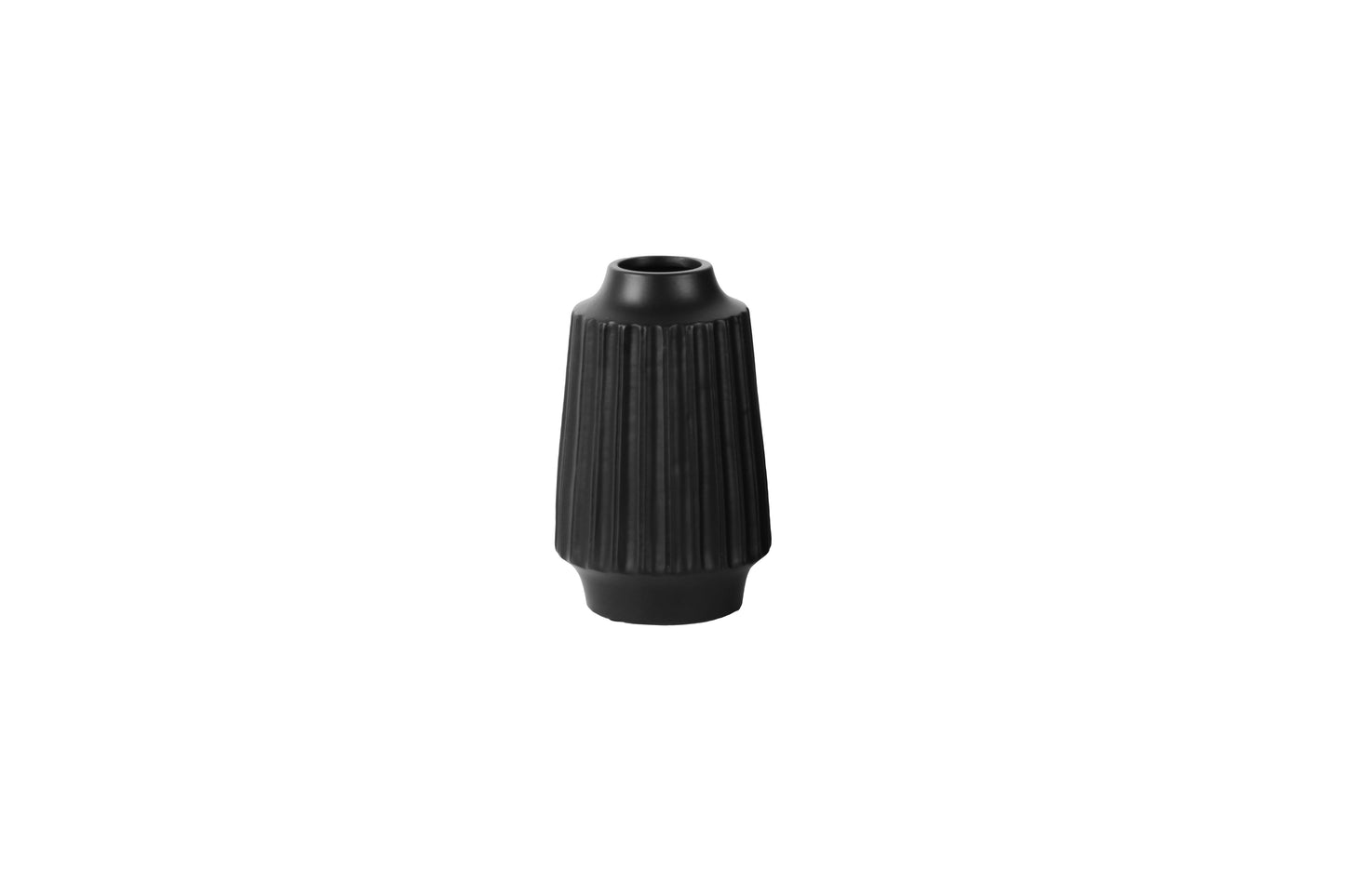 Ceramic Vase Matte Finish Black