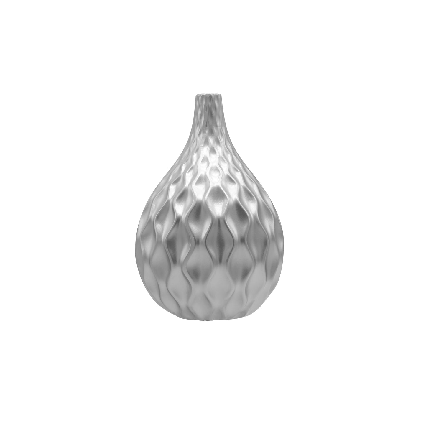 Maia Ceramic Embossed Wave Pattern Vase