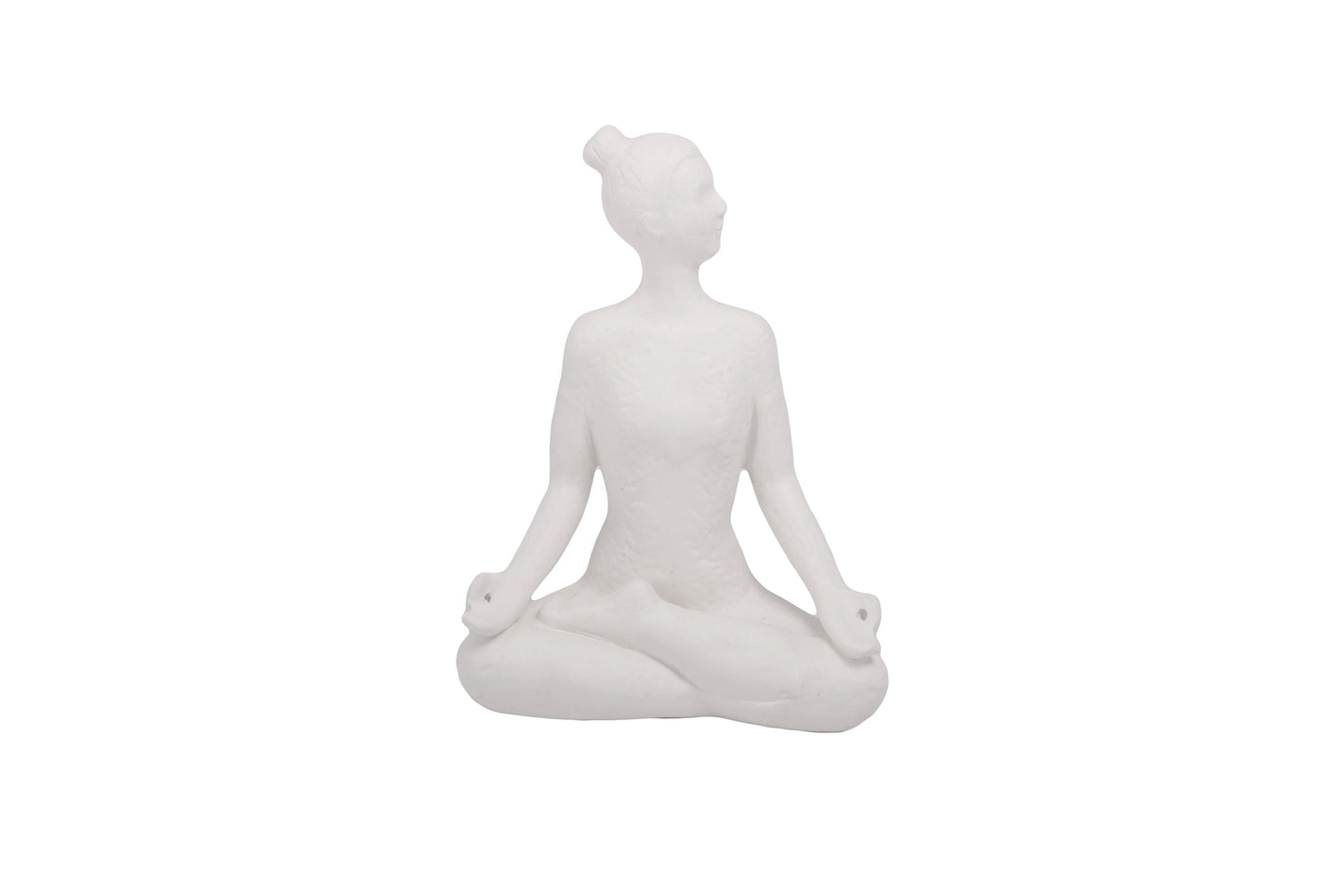 Ceramic Lady Figure White-7.75"H -67
