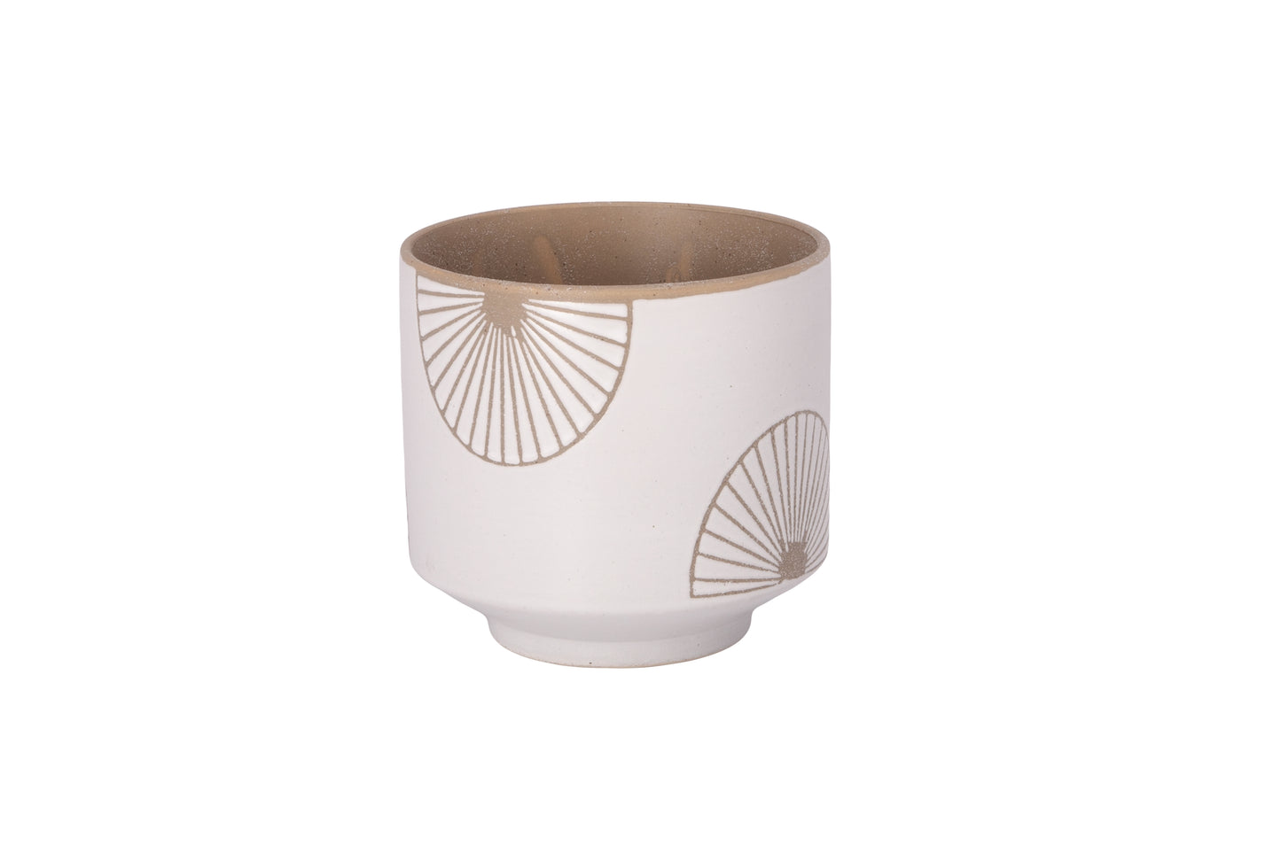 Stoneware Pot Earth Tone Grey-6.00"H -305