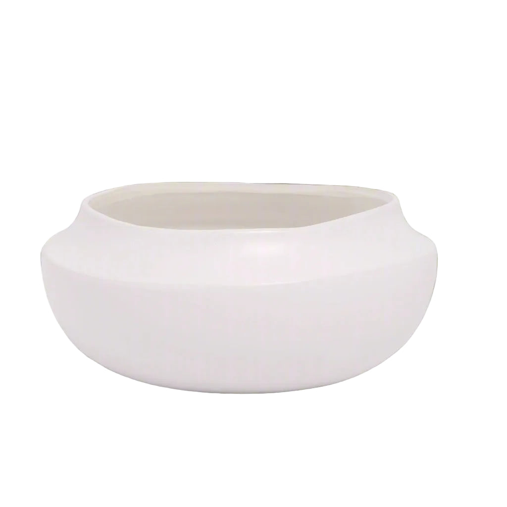 Ceramic Bowl Finish in Matte White - 5.50"H
