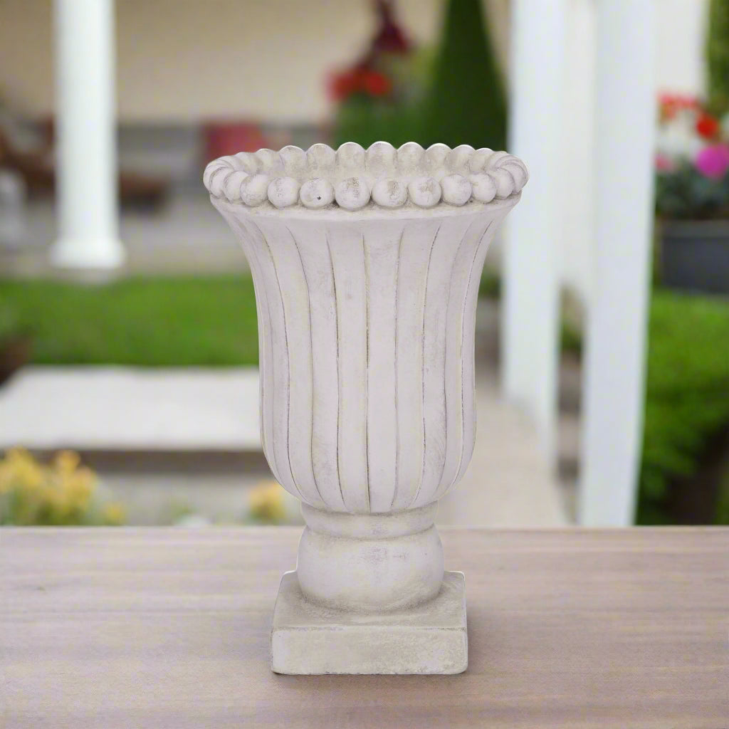 Lenora Cement Urn Planter