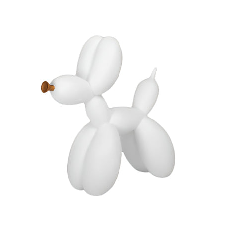 Gerrin White Resin Dog Figurine