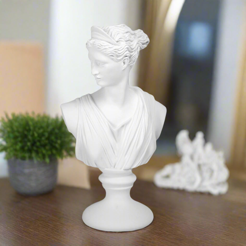 Simone Resin Lady Head Sculpture