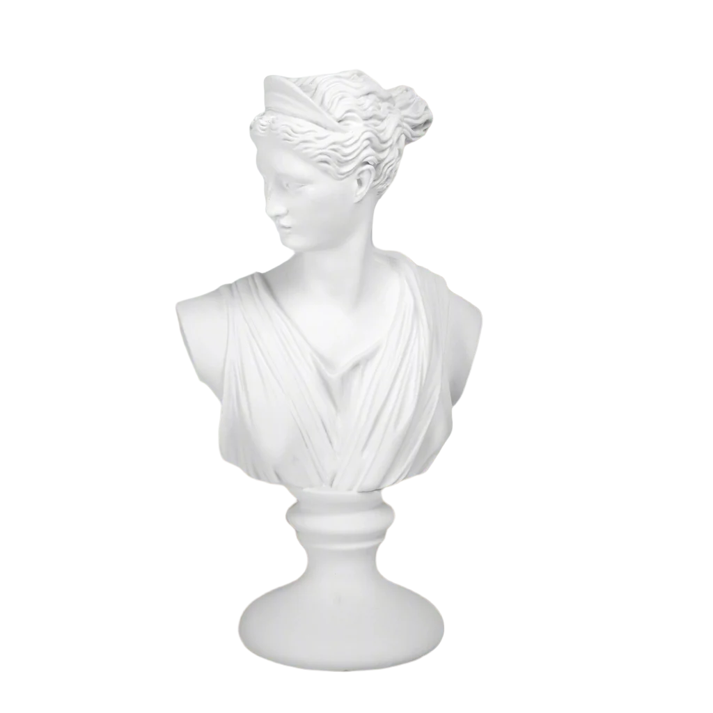 Simone Resin Lady Head Sculpture