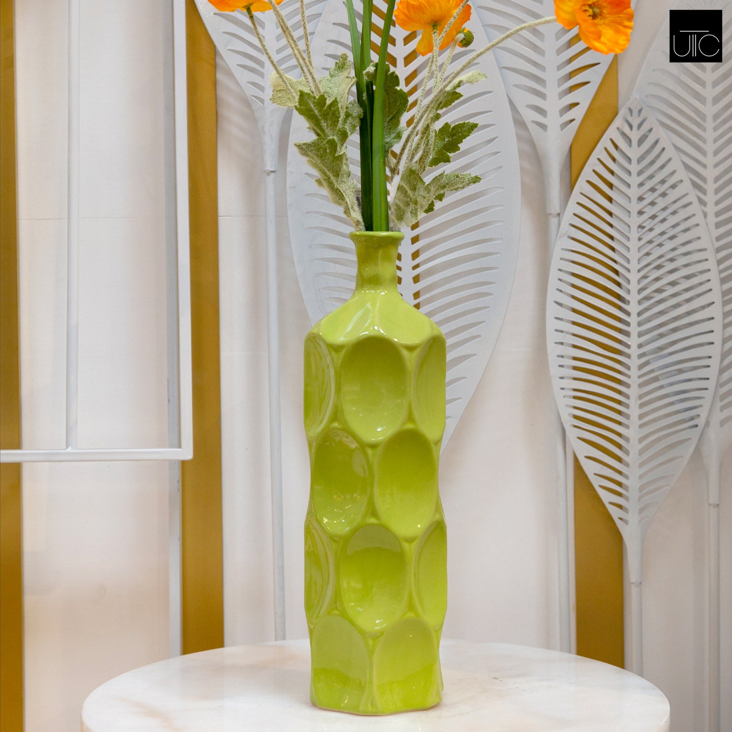 Brionne Dimpled Ceramic Vase