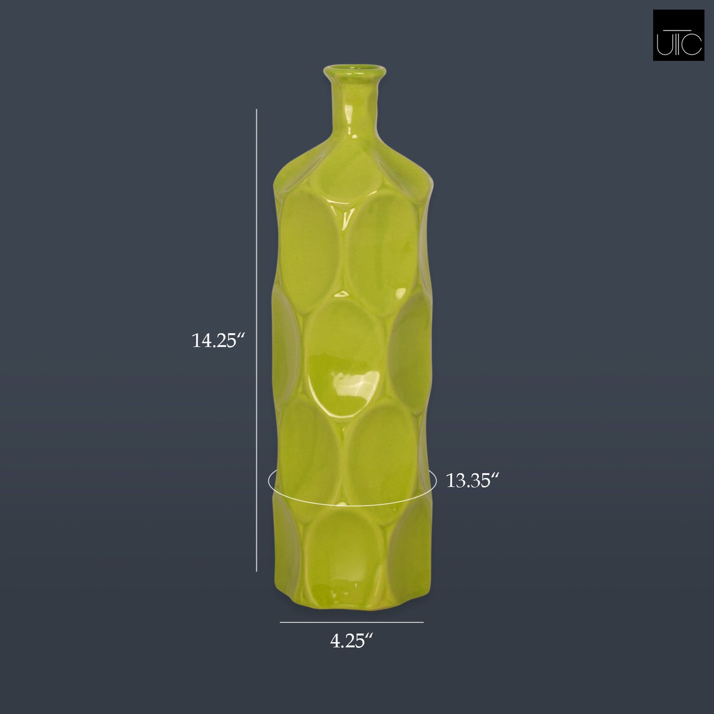 Brionne Dimpled Ceramic Vase