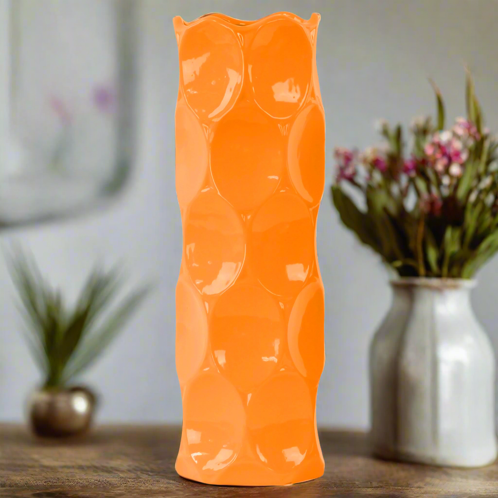 Jaselle Dimpled Ceramic Vase