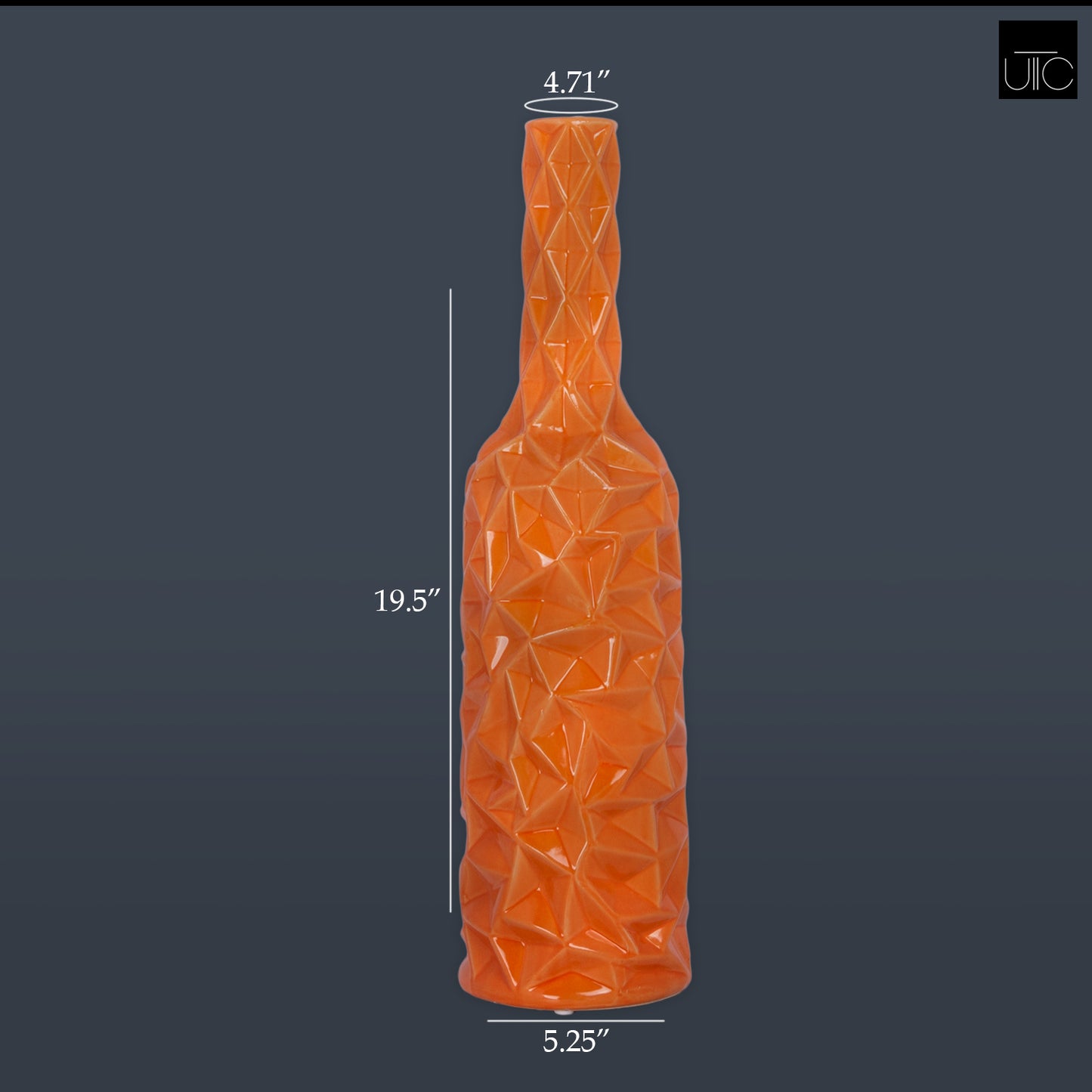 Carmen Wrinkled Ceramic Vase