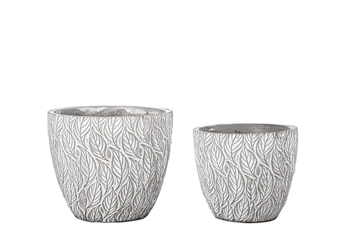 Cement Round Pot Washed Concrete Finish Gray-5.00"H -47