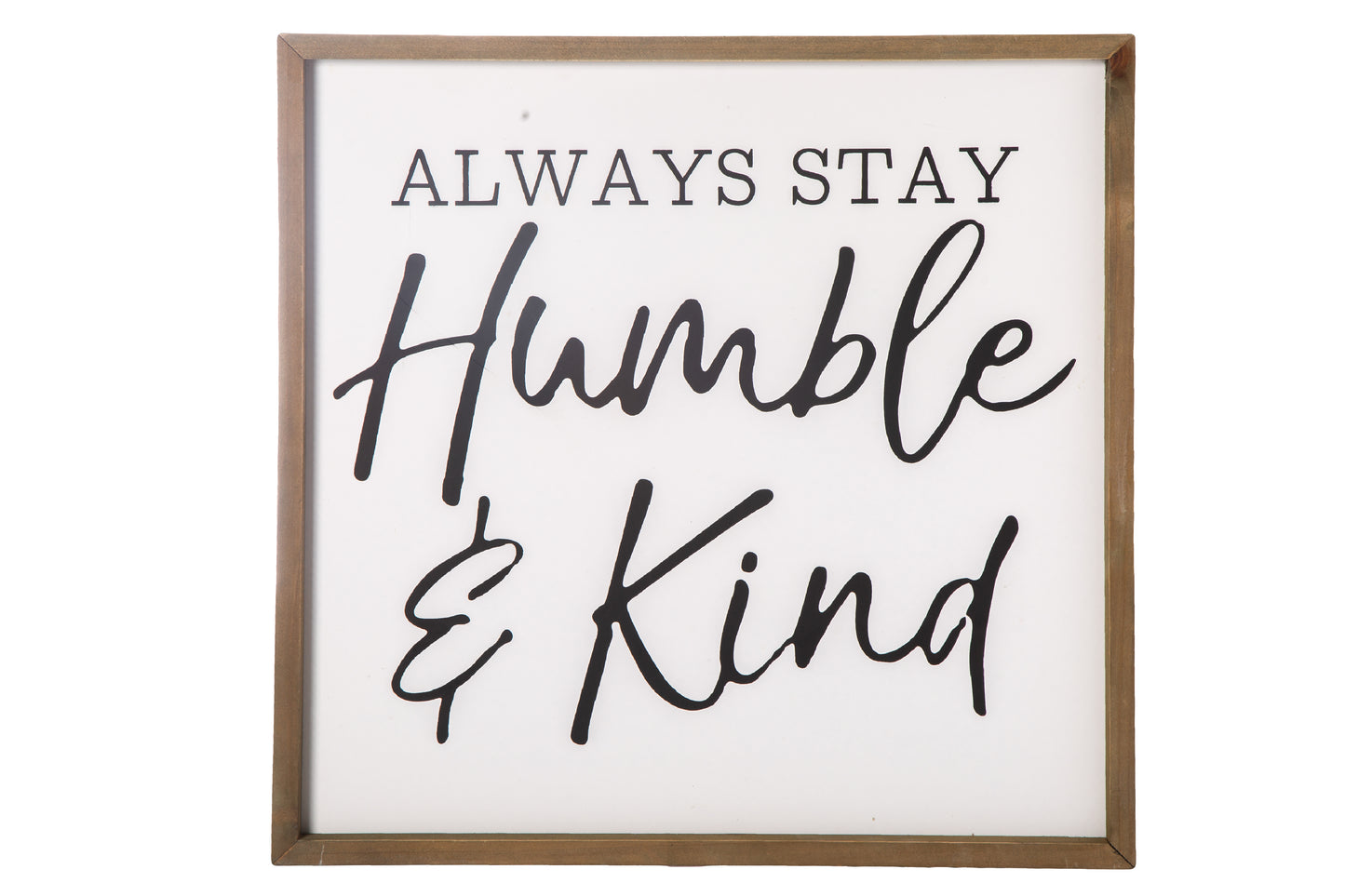 Wood Square Wall Art Painted Finish White-19.25"H