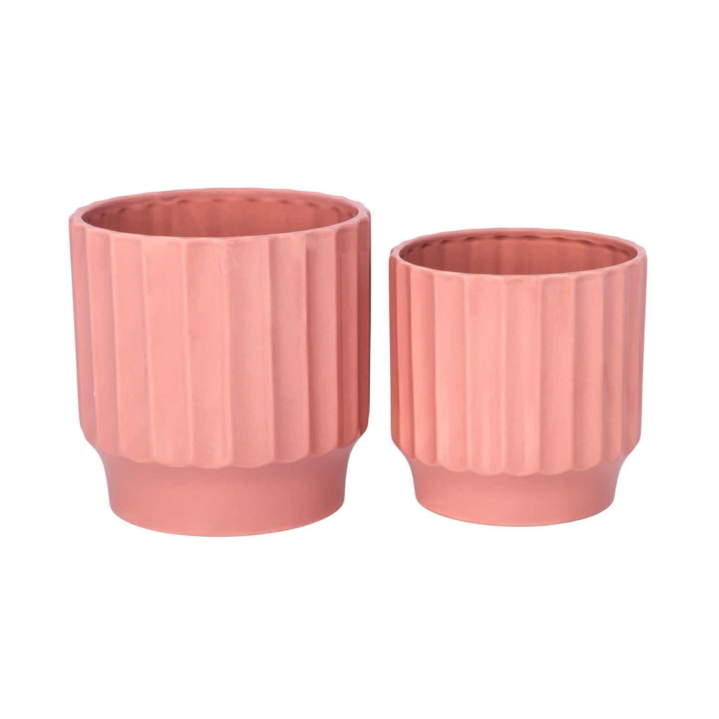Quessara Ceramic Planter with Stand Set (Set of 2)