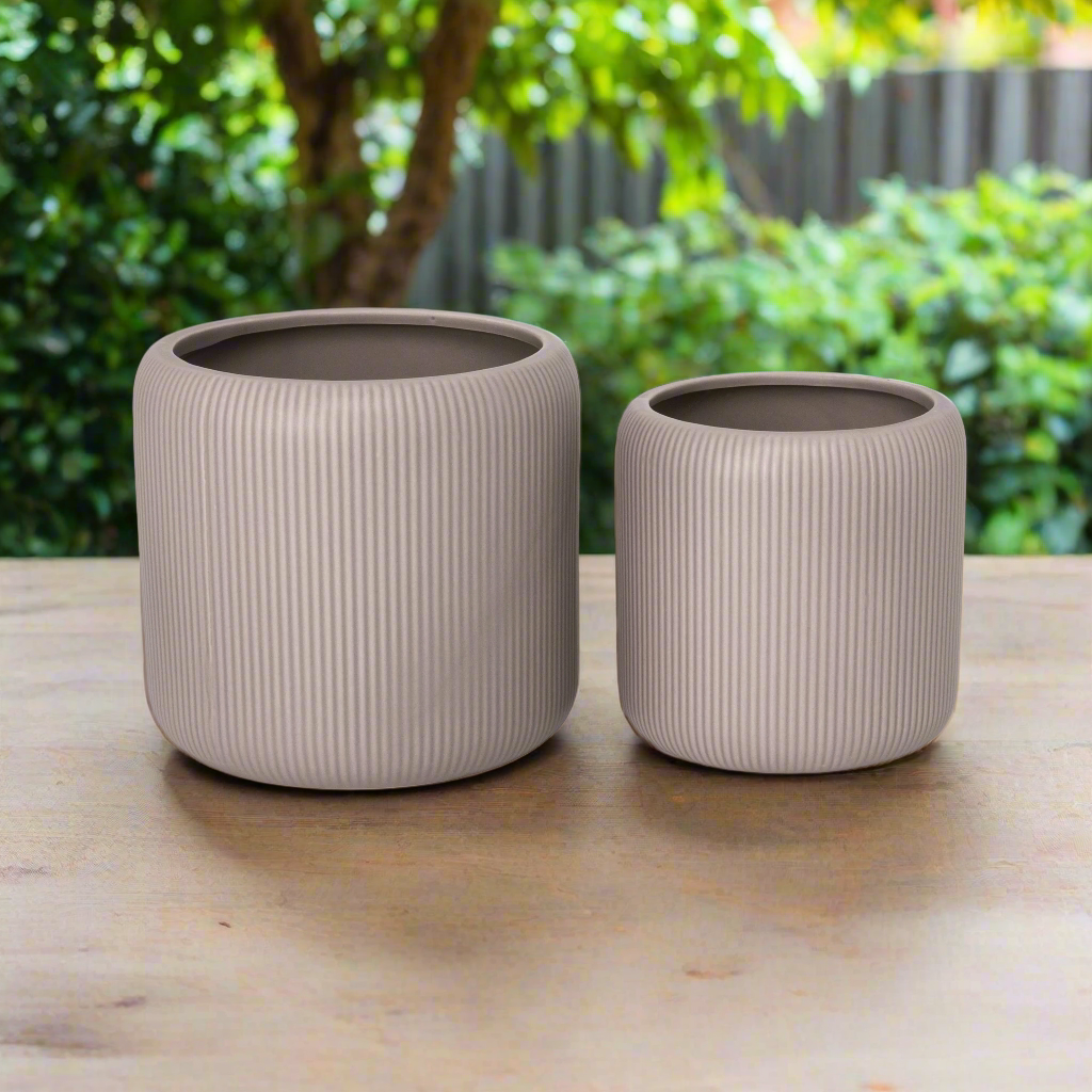 Ceyvon Matte Ceramic Planter Set (Set of 2)