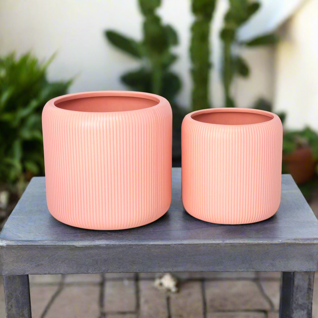 Ceyvon Matte Ceramic Planter Set (Set of 2)