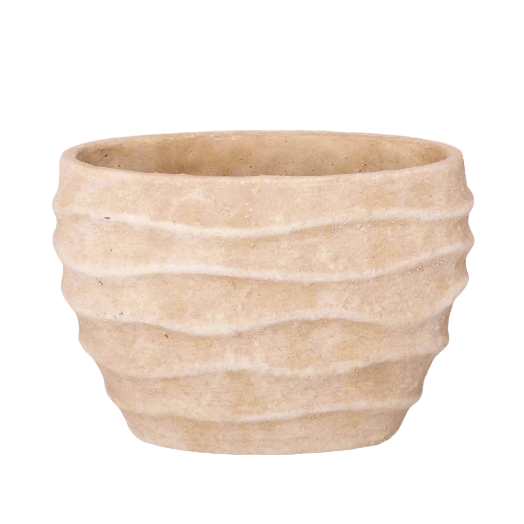 Renley Cream Cement Flower Pot
