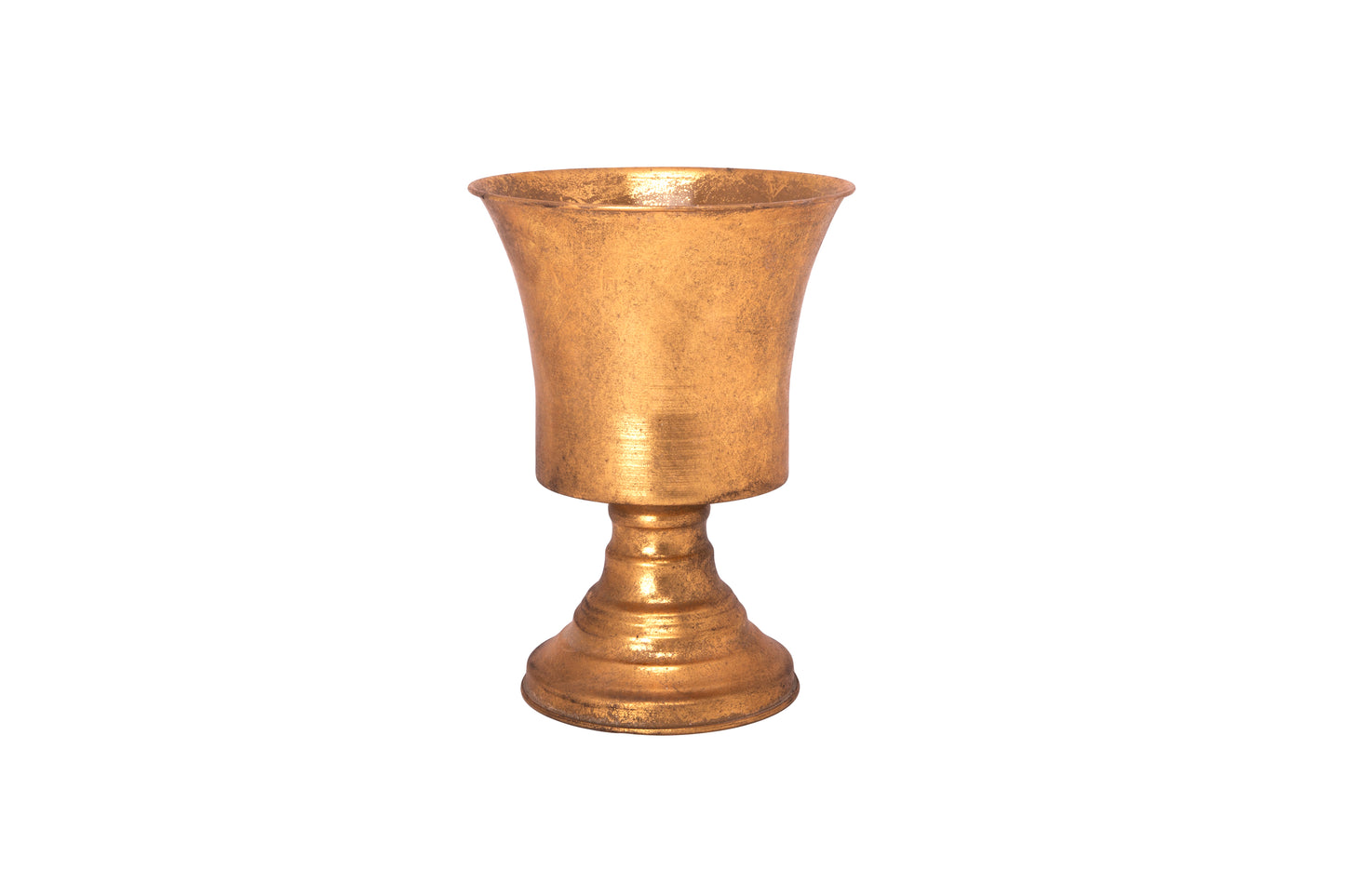 Metal Planter Gold-10.75"H