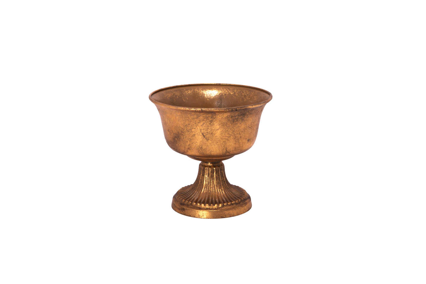 Metal Planter Gold-7.50"H